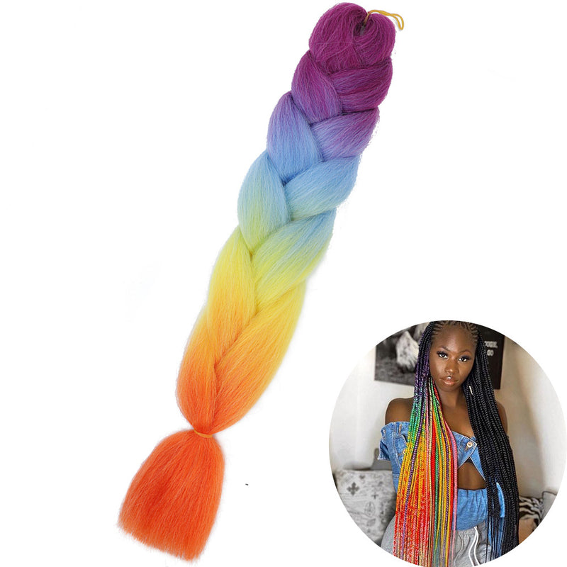 Dreadlock Wigs for Woman: Long Hair with Ombre Color and Braided Extensions