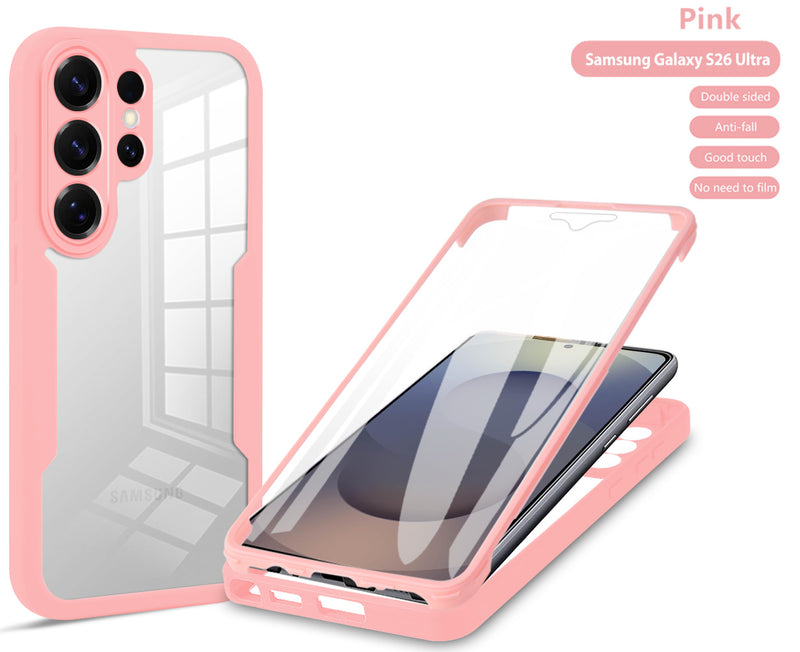 360 Full Protection Case for Samsung Galaxy S26 Ultra Cover Built-in Screen Protector