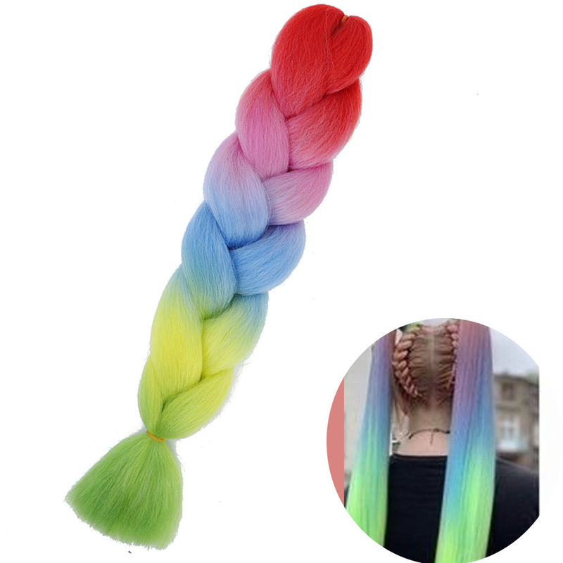 Dreadlock Wigs for Woman: Long Hair with Ombre Color and Braided Extensions