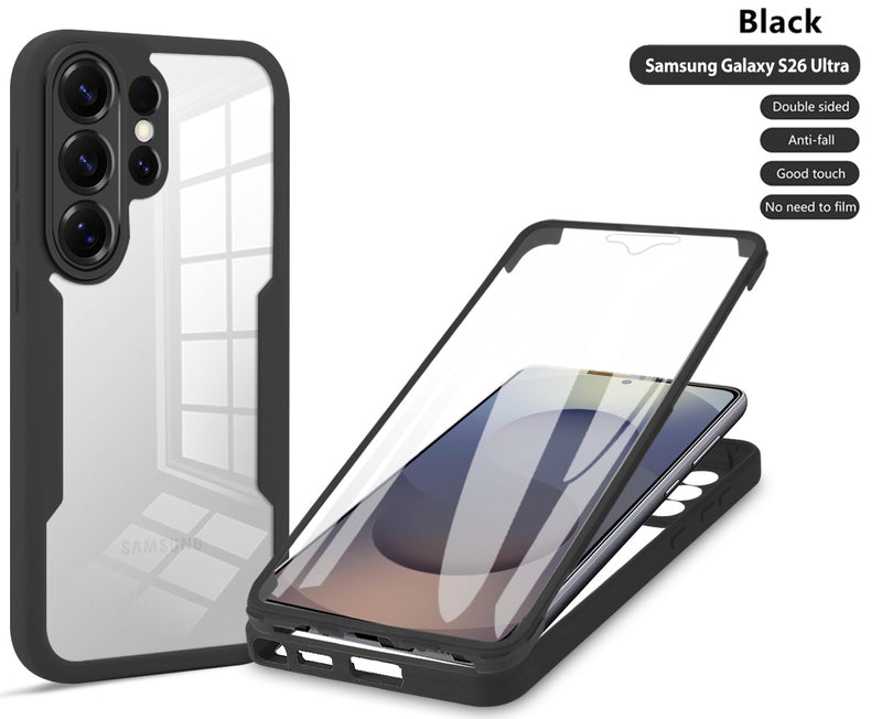 360 Full Protection Case for Samsung Galaxy S26 Ultra Cover Built-in Screen Protector