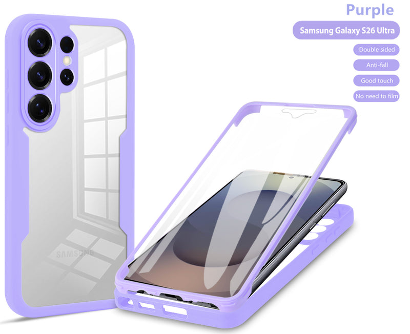 360 Full Protection Case for Samsung Galaxy S26 Ultra Cover Built-in Screen Protector