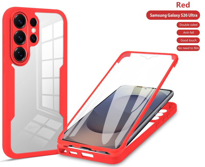 360 Full Protection Case for Samsung Galaxy S26 Ultra Cover Built-in Screen Protector