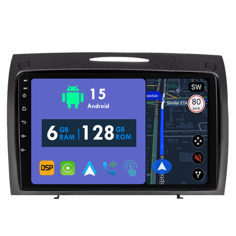 RoverOne Car Stereo Radio Bluetooth CarPlay GPS Navigation for Mercedes-Benz SLK-Class R171 2004 - 2011