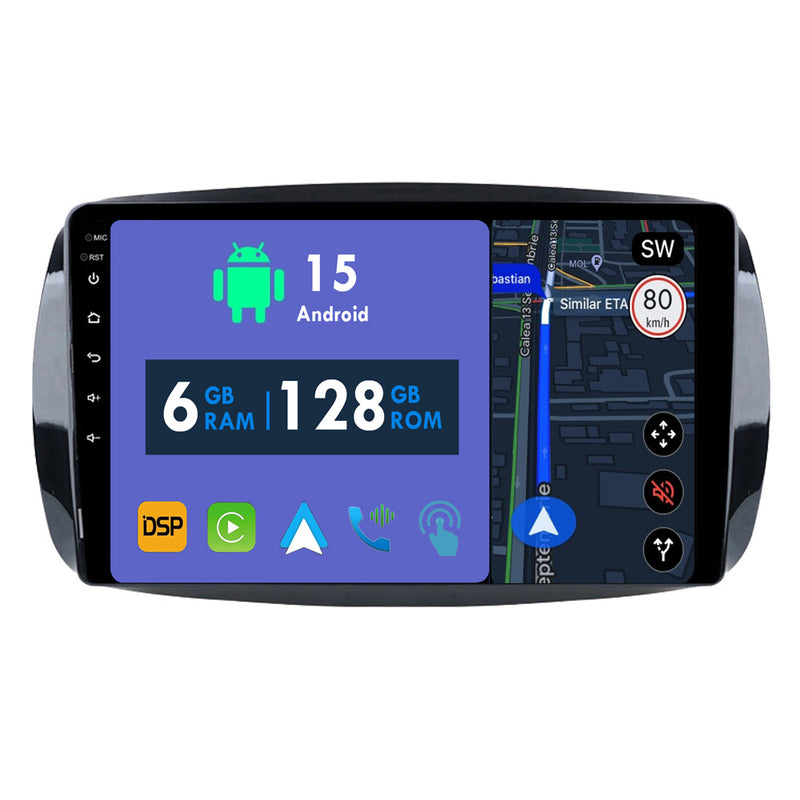 RoverOne Car Stereo Radio with Bluetooth CarPlay GPS Navigation