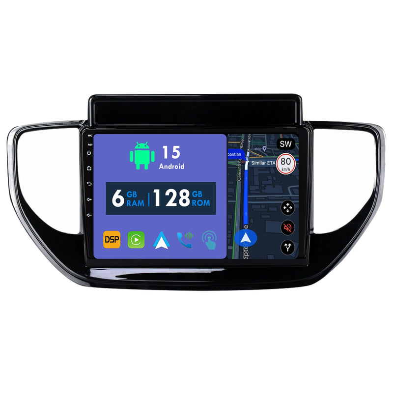 RoverOne Car Stereo Radio Bluetooth CarPlay GPS Navigation for Hyundai Solaris 2 II 2020 - 2021
