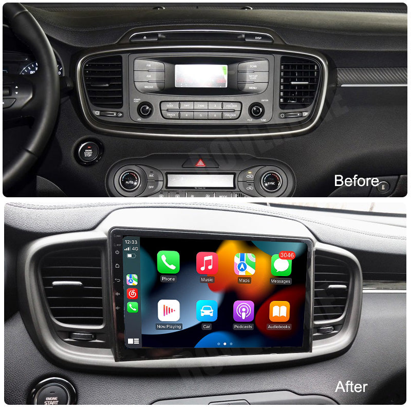 RoverOne Car Stereo Radio Bluetooth CarPlay GPS Navigation for Kia Sorento 3 2014 - 2020