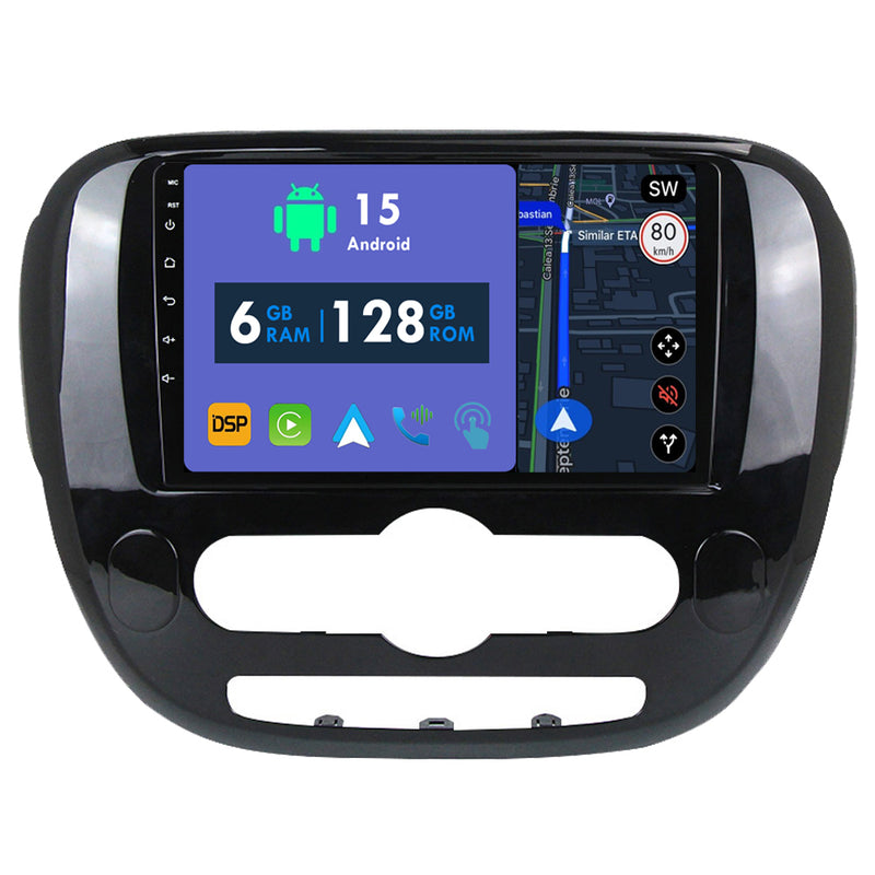 RoverOne Car Stereo Radio Bluetooth CarPlay GPS Navigation for Kia Soul 2 PS 2013 - 2019