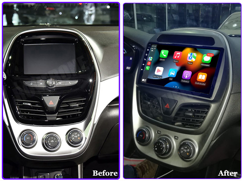 RoverOne Car Stereo Radio Bluetooth CarPlay GPS Navigation for Chevrolet Spark Beat 2015 - 2018