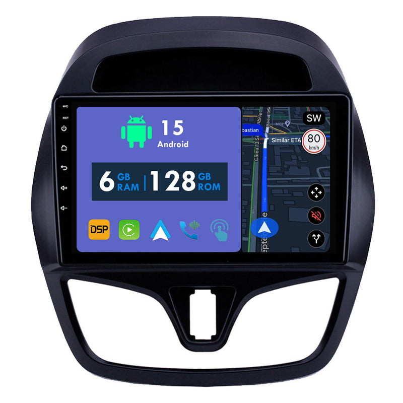 RoverOne Car Stereo Radio Bluetooth CarPlay GPS Navigation for Chevrolet Spark Beat 2015 - 2018