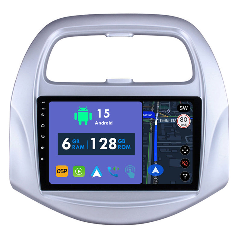 RoverOne Car Stereo Radio Bluetooth CarPlay GPS Navigation for Chevrolet Spark Beat 2018 - 2020