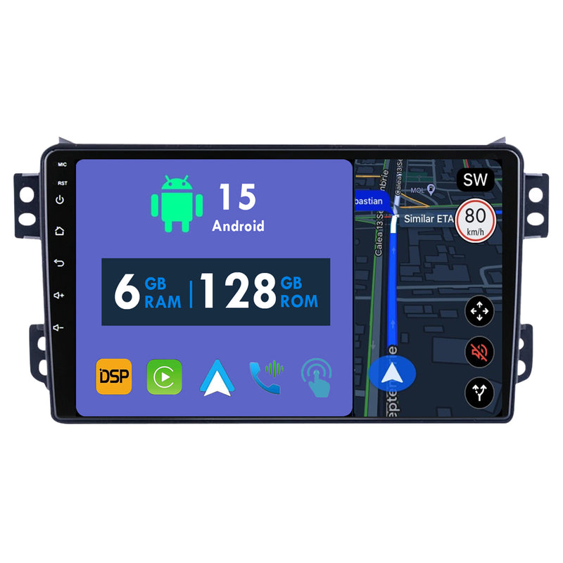 RoverOne Car Stereo Radio Bluetooth CarPlay GPS Navigation for Suzuki Splash for Opel Agila Maruti Ritz 2008 - 2017