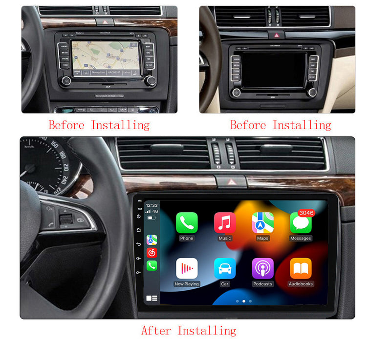 RoverOne Car Stereo Radio Bluetooth CarPlay GPS Navigation for Skoda Superb 2 B6 2008 - 2015