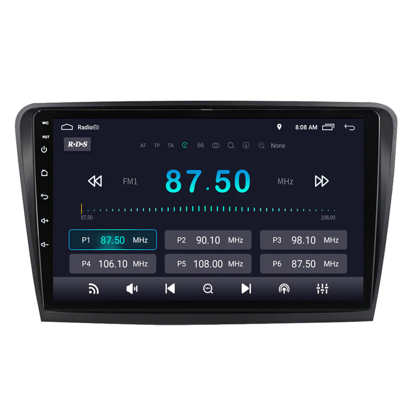 RoverOne Car Stereo Radio Bluetooth CarPlay GPS Navigation for Skoda Superb 2 B6 2008 - 2015