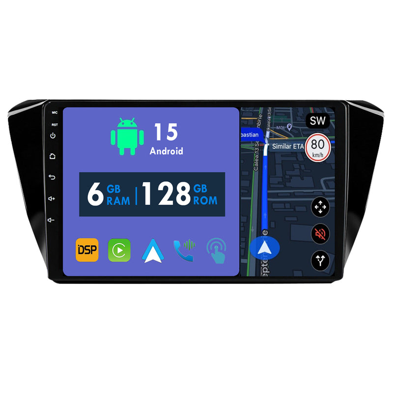 RoverOne Car Stereo Radio Bluetooth CarPlay GPS Navigation for Skoda Superb 3 2015 - 2019