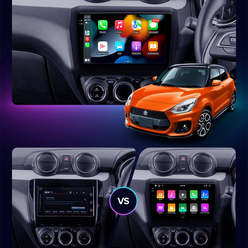 RoverOne Car Stereo Radio Bluetooth CarPlay GPS Navigation for Suzuki Swift 5 2016 - 2020