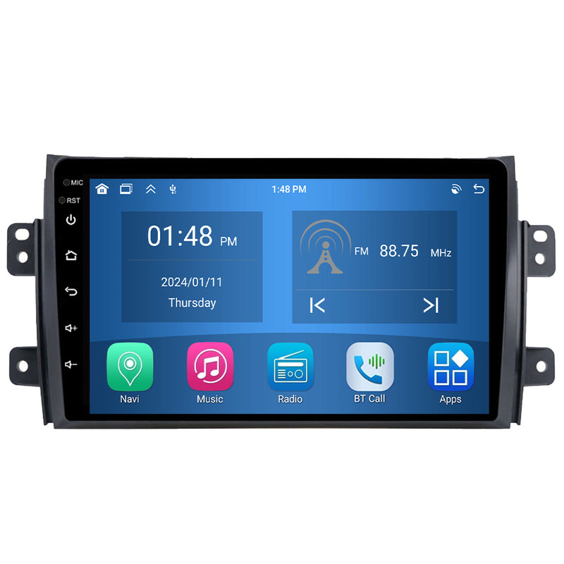 RoverOne Car Stereo Radio Bluetooth CarPlay GPS Navigation for Suzuki SX4 1 2006 - 2014 for Fiat Sedici 189 2005 - 2014