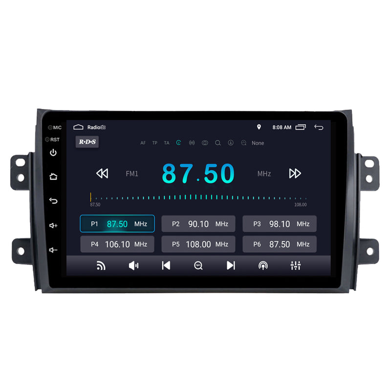 RoverOne Car Stereo Radio Bluetooth CarPlay GPS Navigation for Suzuki SX4 1 2006 - 2014 for Fiat Sedici 189 2005 - 2014