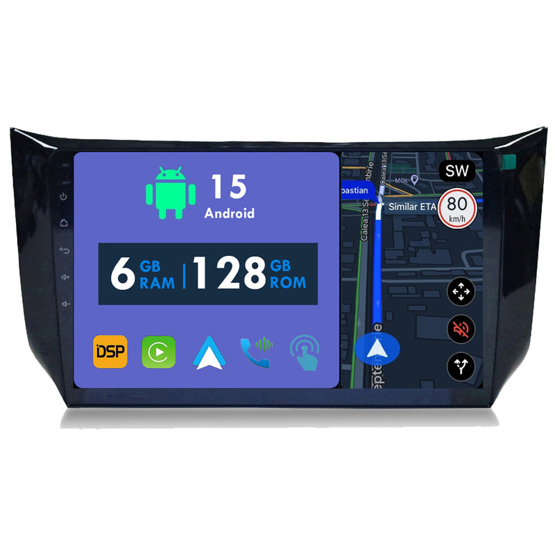 RoverOne Car Stereo Radio Bluetooth CarPlay GPS Navigation for Nissan Sylphy B17 Sentra 12 2012 - 2018