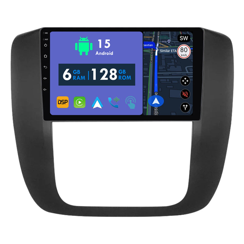 RoverOne Car Stereo Radio Bluetooth CarPlay GPS Navigation for Chevrolet Tahoe 3 GMT900 2006 - 2014
