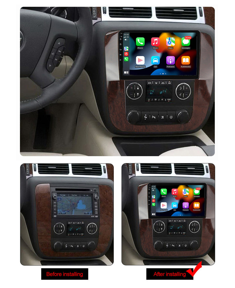 RoverOne Car Stereo Radio Bluetooth CarPlay GPS Navigation for Chevrolet Tahoe 3 GMT900 2006 - 2014