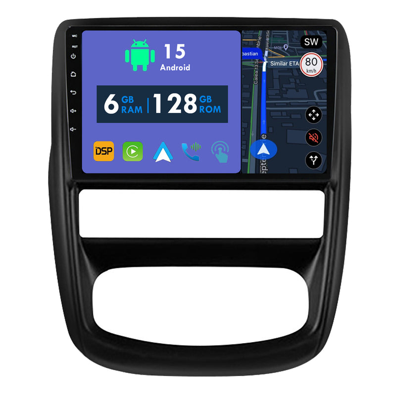 RoverOne Car Stereo Radio Bluetooth CarPlay GPS Navigation for Renault Duster 1 2010-2015 for Nissan terrano 3 2014-2022