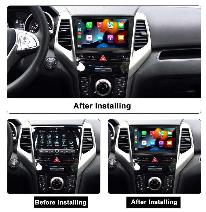 RoverOne Car Stereo Radio Bluetooth CarPlay GPS Navigation for SsangYong Tivolan Tivoli 2014 - 2017