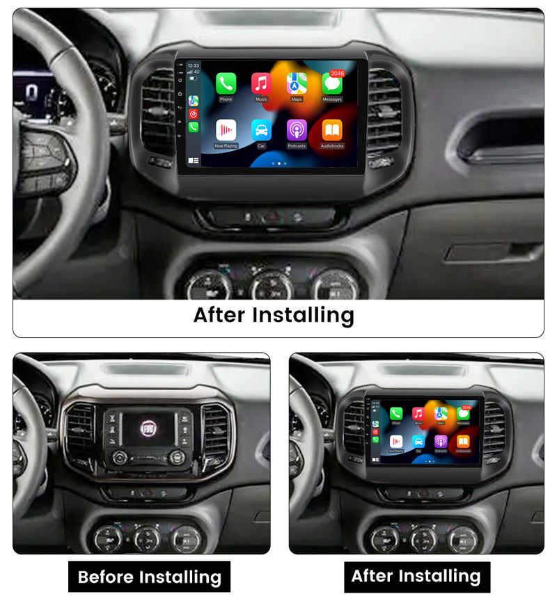 RoverOne Car Stereo Radio Bluetooth CarPlay GPS Navigation for Fiat Toro 2017 - 2021