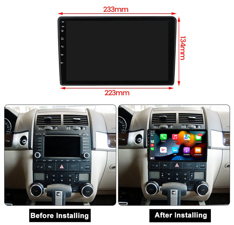RoverOne Car Stereo Radio Bluetooth CarPlay GPS Navigation for Volkswagen Touareg GP 2002 - 2010