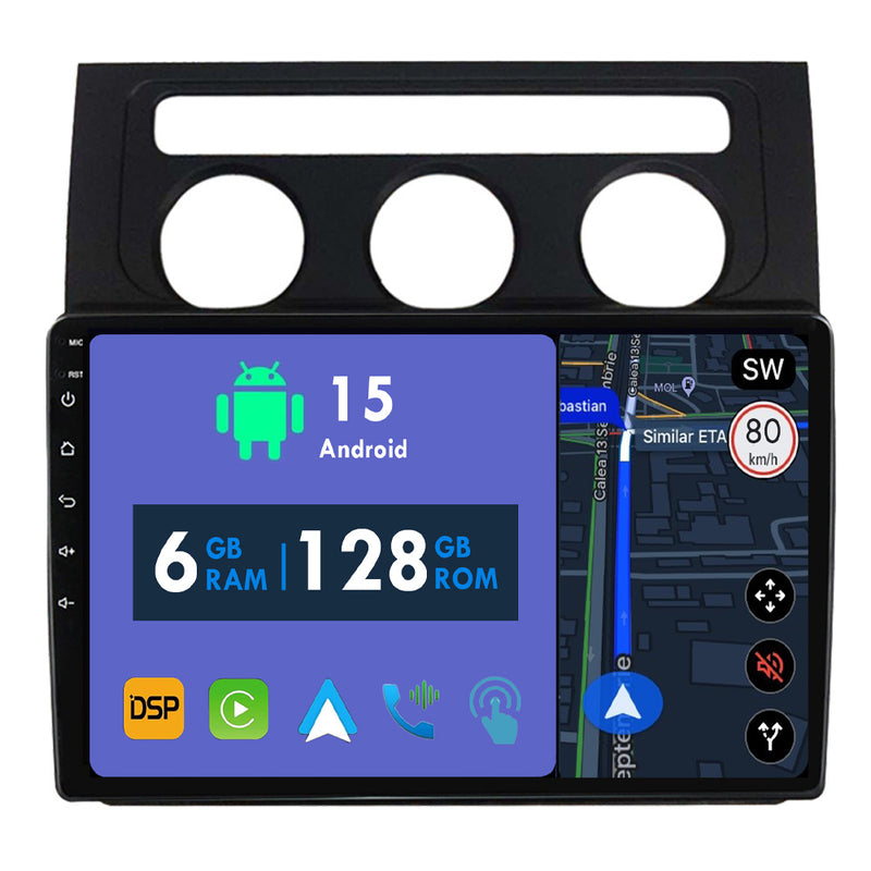 RoverOne Car Stereo Radio Bluetooth CarPlay GPS Navigation for Volkswagen Touran 1 2003 - 2010