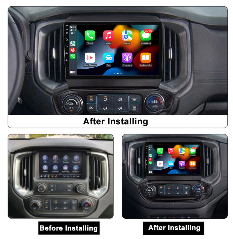 RoverOne Car Stereo Radio Bluetooth CarPlay GPS Navigation for Chevrolet TrailBlazer Isuzu D-MAX 2017 - 2019