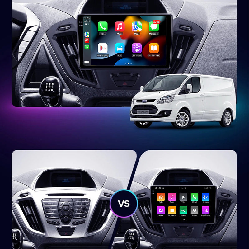RoverOne Car Stereo Radio Bluetooth CarPlay GPS Navigation for Ford Tourneo Custom 1 I Transit 2012 - 2021