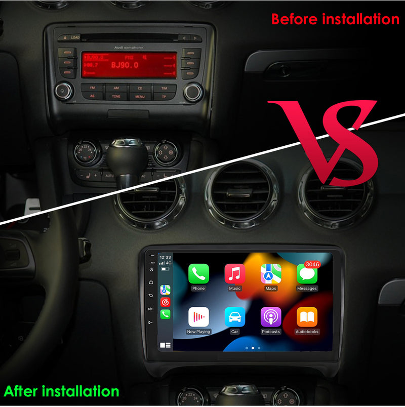 RoverOne Car Stereo Radio Bluetooth CarPlay GPS Navigation for Audi TT 2 8J 2006 - 2014