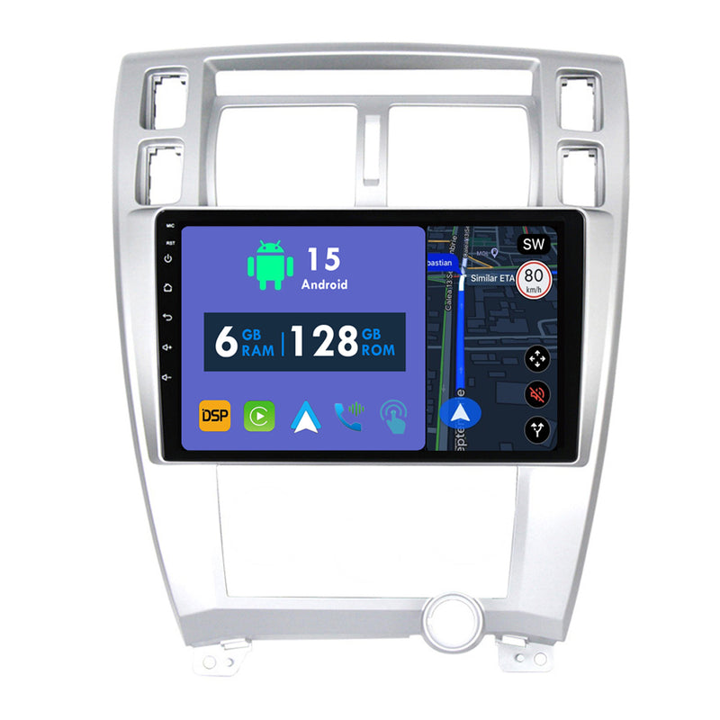 RoverOne Car Stereo Radio Bluetooth CarPlay GPS Navigation for Hyundai Tucson 1 2004 - 2009