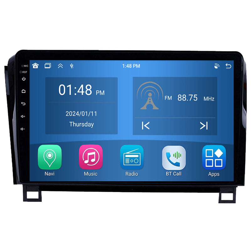 RoverOne Car Stereo Radio Bluetooth CarPlay GPS Navigation for Toyota Tundra XK50 2007 - 2013 Sequoia XK60 2008 - 2017