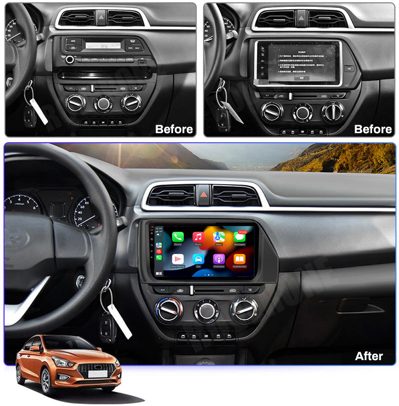 RoverOne Car Stereo Radio Bluetooth CarPlay GPS Navigation for Hyundai Solaris 1 2 Accent Reina Verna Sedan 2017 - 2019