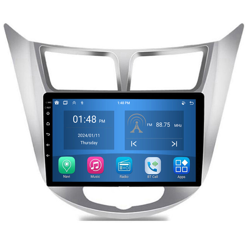 RoverOne Car Stereo Radio Bluetooth CarPlay GPS Navigation for Hyundai Solaris Verna 2010 - 2016