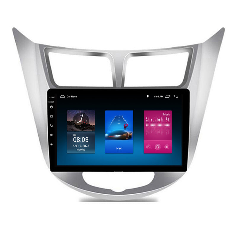 RoverOne Car Stereo Radio Bluetooth CarPlay GPS Navigation for Hyundai Solaris Verna 2010 - 2016
