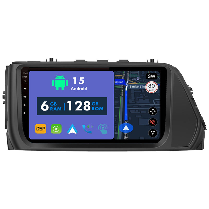 RoverOne Car Stereo Radio Bluetooth CarPlay GPS Navigation for Hyundai Solaris 1 2 Accent Reina Verna Sedan 2017 - 2019