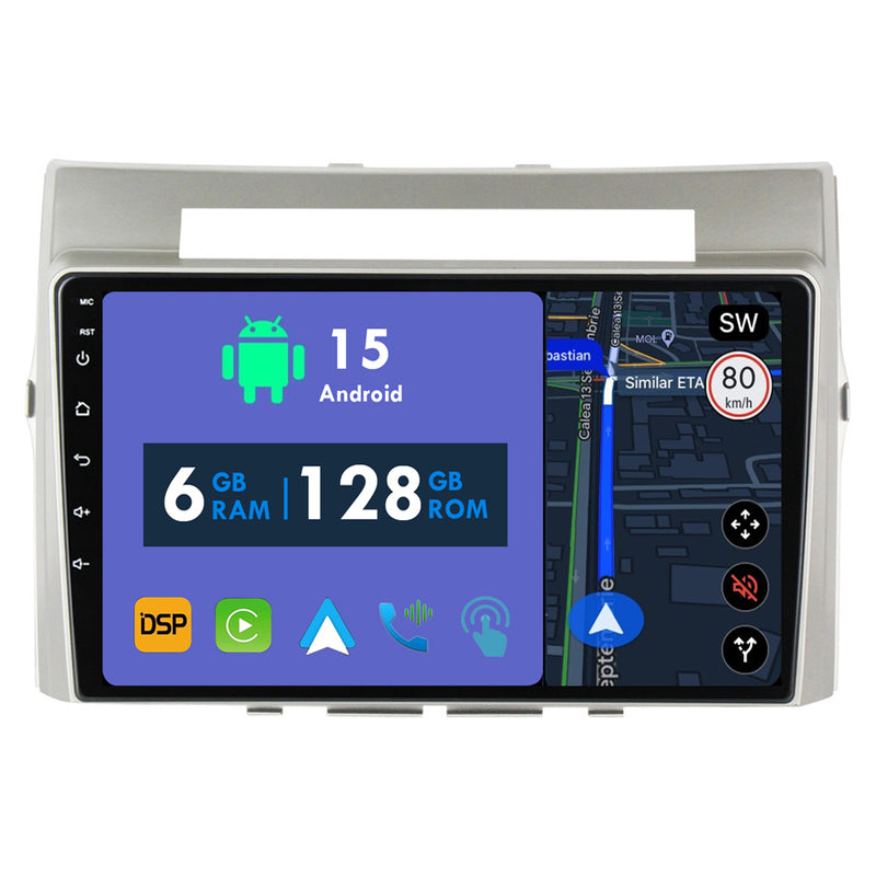 RoverOne Car Stereo Radio Bluetooth CarPlay GPS Navigation for Toyota Corolla Verso AR10 2004 - 2009