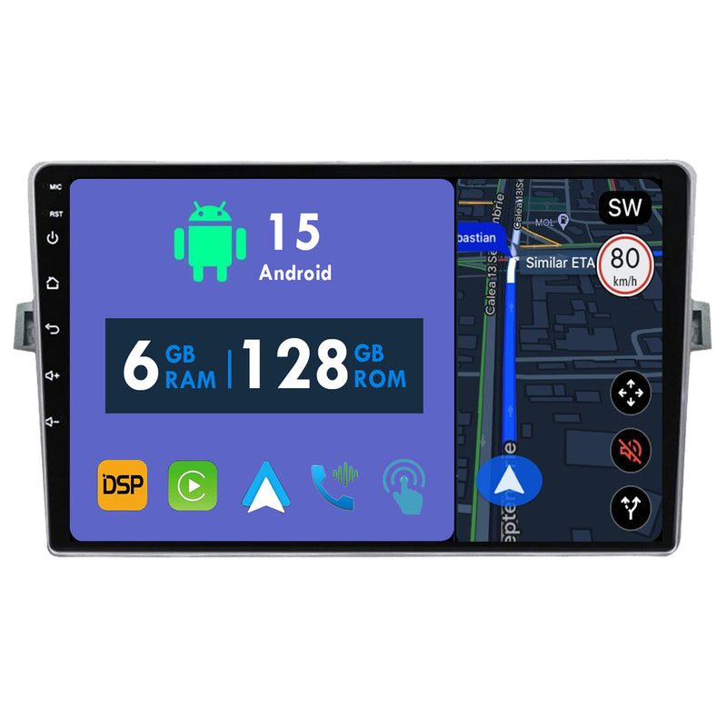 RoverOne Car Stereo Radio Bluetooth CarPlay GPS Navigation for Toyota Verso R20 2009 - 2018