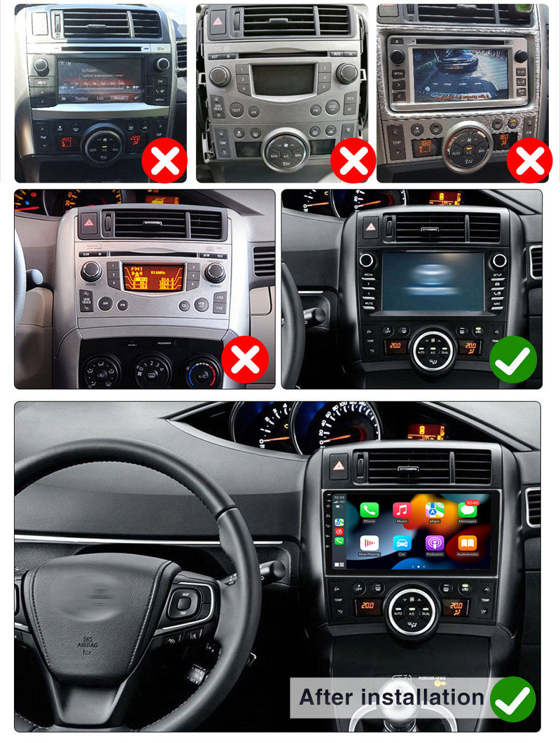 RoverOne Car Stereo Radio Bluetooth CarPlay GPS Navigation for Toyota Verso R20 2009 - 2018