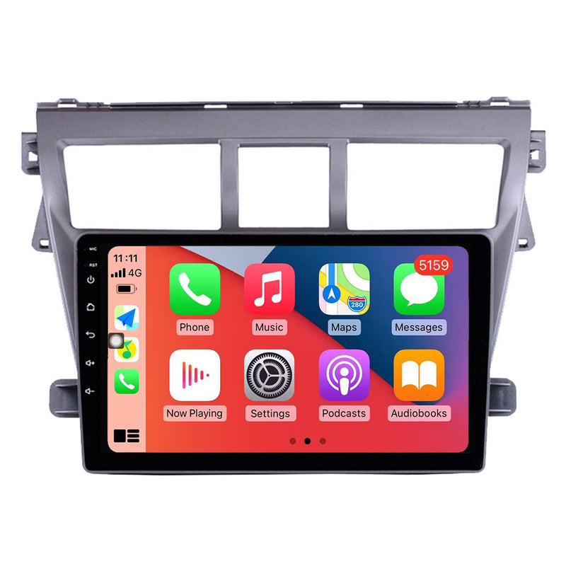 RoverOne Car Stereo Radio Bluetooth CarPlay GPS Navigation for Toyota Vios 2 2007 - 2013