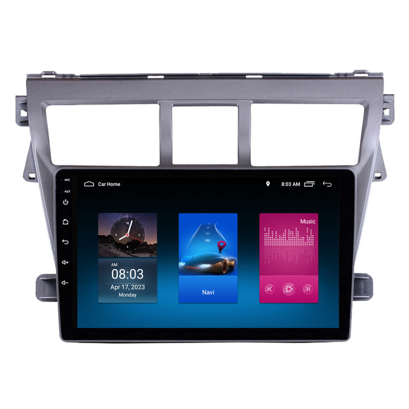 RoverOne Car Stereo Radio Bluetooth CarPlay GPS Navigation for Toyota Vios 2 2007 - 2013