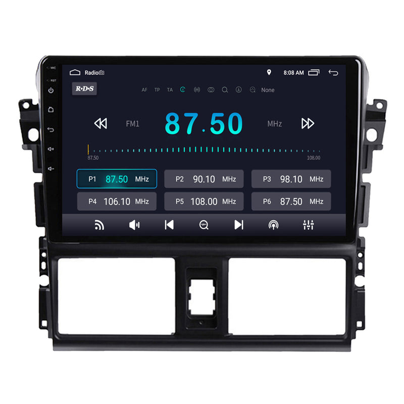 RoverOne Car Stereo Radio Bluetooth CarPlay GPS Navigation for Toyota Vios XP150 2013 - 2020