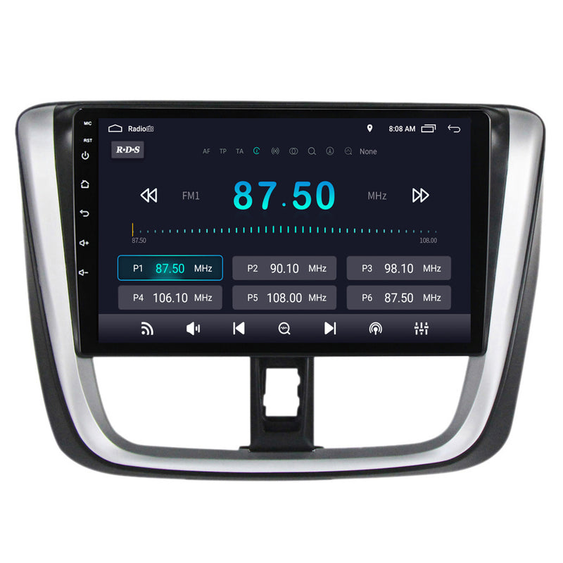 RoverOne Car Stereo Radio Bluetooth CarPlay GPS Navigation for Toyota Vios Yaris L 2016 - 2019
