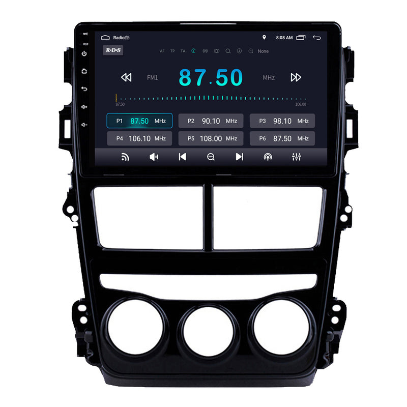 RoverOne Car Stereo Radio Bluetooth CarPlay GPS Navigation for Toyota Yaris Vios 2017 - 2020