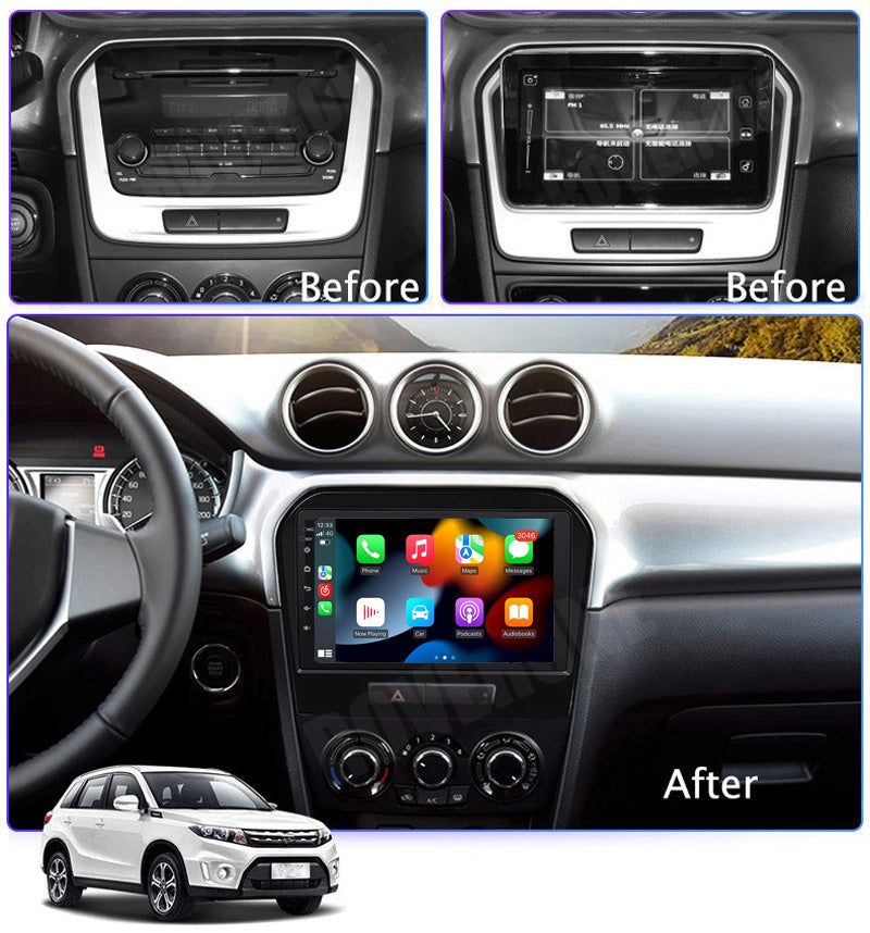 RoverOne Car Stereo Radio Bluetooth CarPlay GPS Navigation for Suzuki Vitara 4 2014 - 2018