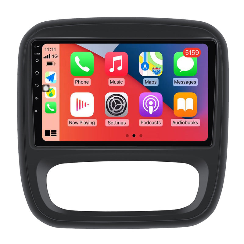 RoverOne Car Stereo Radio Bluetooth CarPlay GPS Navigation for Renault Trafic 3 2014 - 2021 for Opel Vivaro B 2014 - 2018
