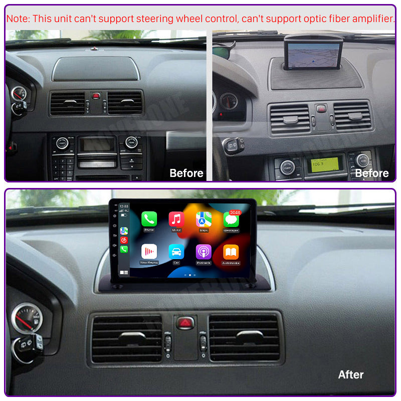 RoverOne Car Stereo Radio Bluetooth CarPlay GPS Navigation for Volvo XC90 C 2002 - 2014