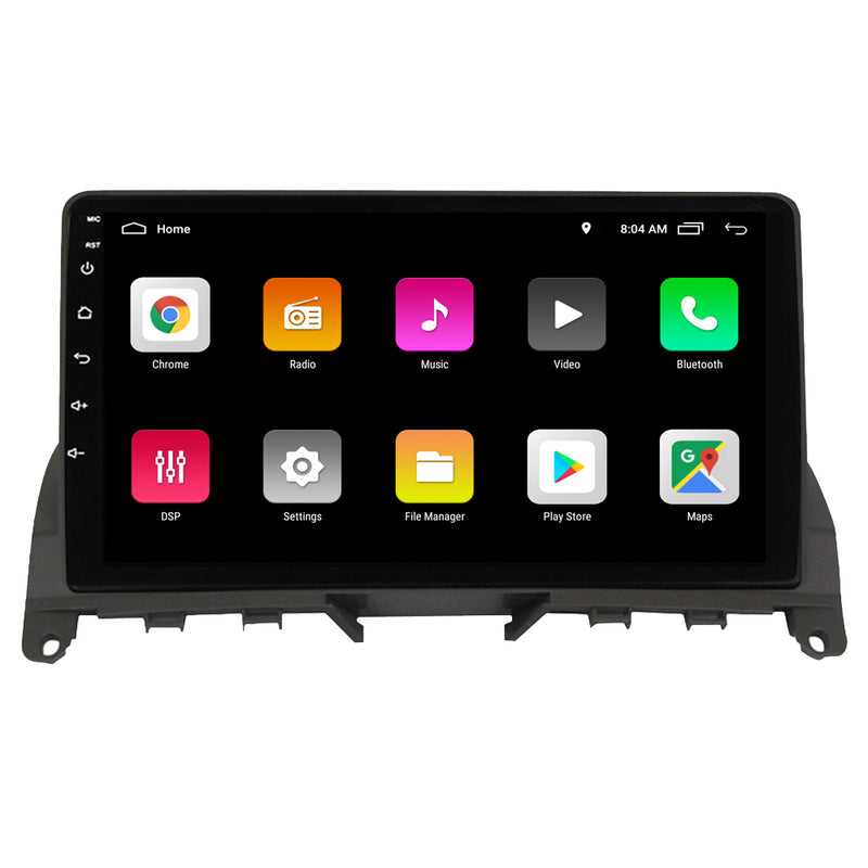 RoverOne Car Stereo Radio Bluetooth CarPlay GPS Navigation for Mercedes Benz C Class 3 W204 S204 2006 - 2011
